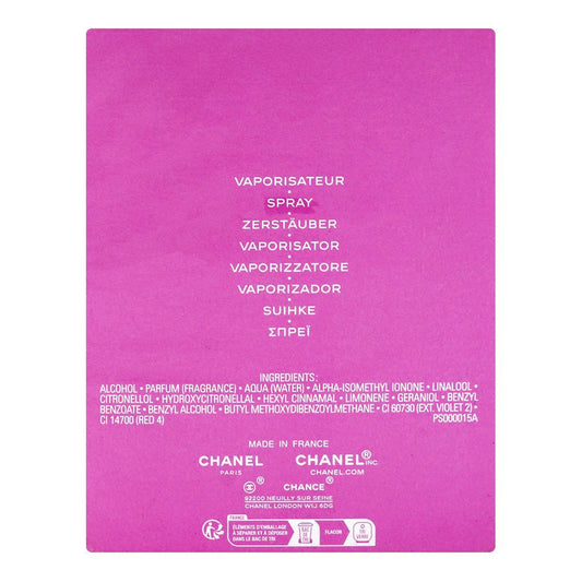 Chanel Chance Eau Tender, Eau De Toilette, 100ml | France | Fragrance For Women
