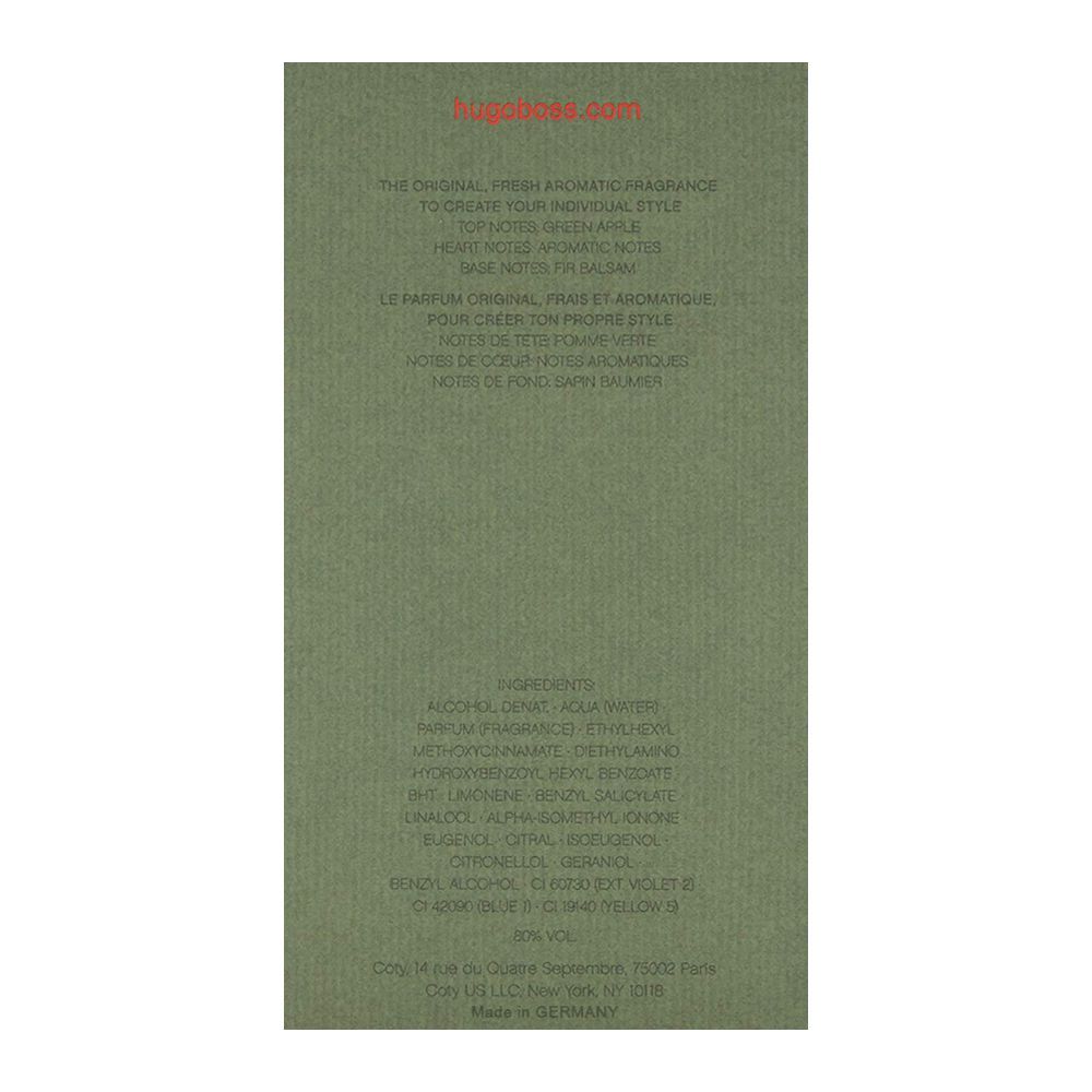 Hugo Boss Men Eau De Toilette, Green | United Kingdom | Fragrance For Men.