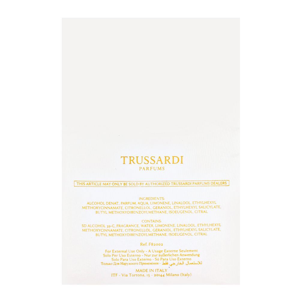 Trussardi Donna Eau De Parfum  | Italy |  Fragrance For Women.
