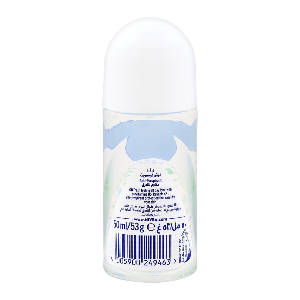 Nivea 48H Fresh Comfort Anti-Perspirant Roll On  | Deodorant | For Women