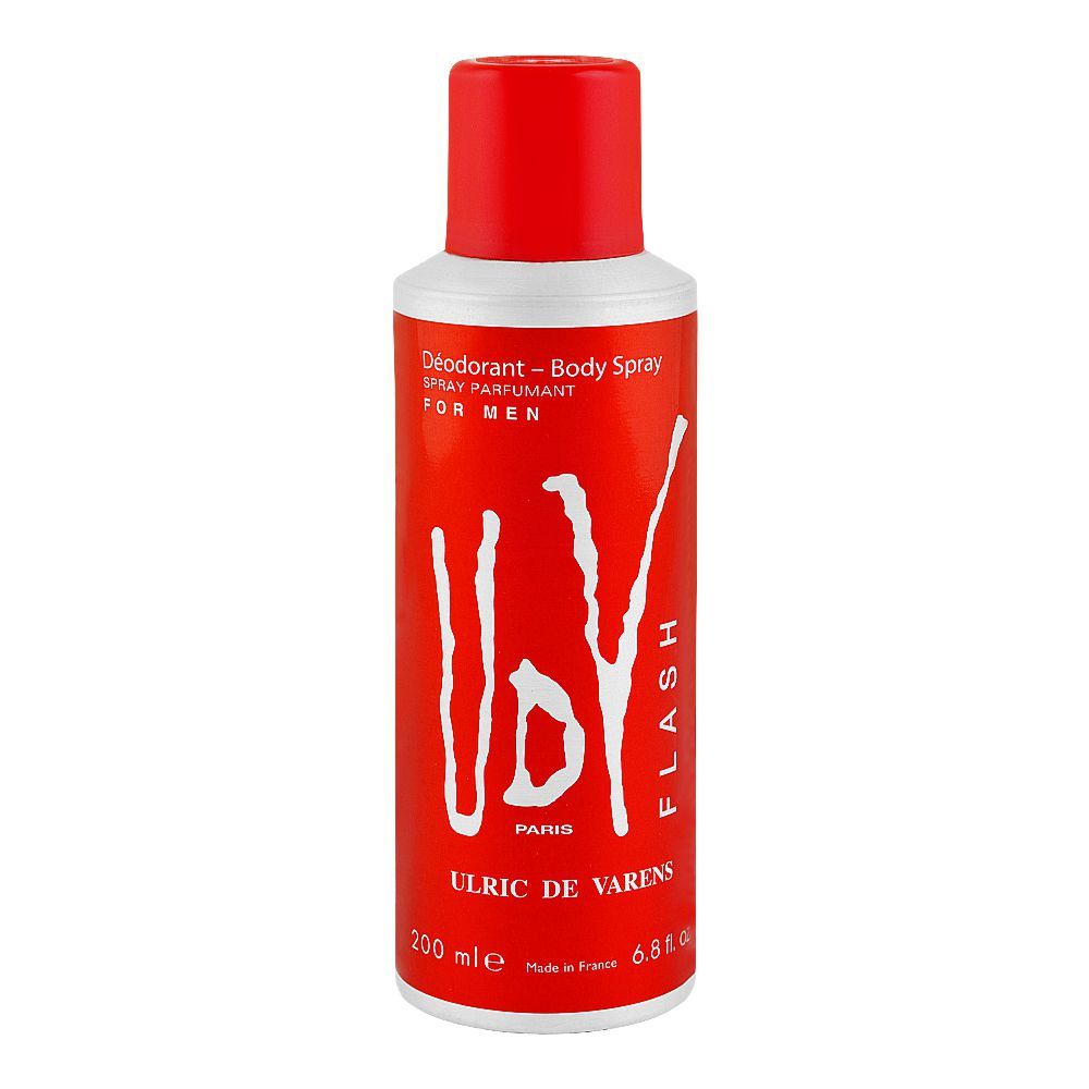 UDV Flash For Men Deodorant Body Spray, 200ml | Paris | Fragrance For Men