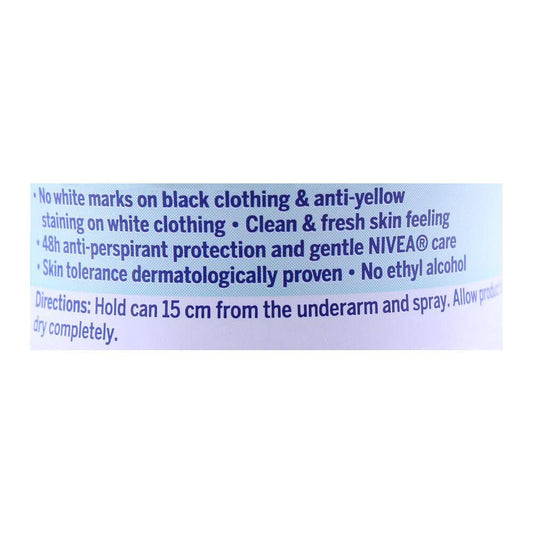 Nivea 48H Invisible Anti-Perspirant Deodorant Spray, For Black & White| Deodorant | For Women.