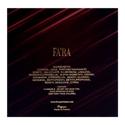Fa'ra Rubellite Pour Femme Eau De Parfum | France |  Fragrance For Women