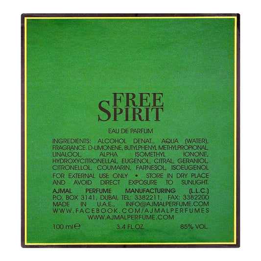Ajmal Free Spirit, Eau de Parfum, 100ml | United Arab Emirates | For Men