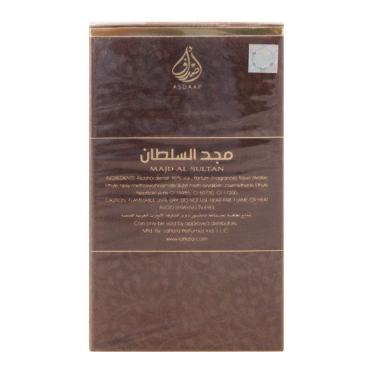 Asdaaf Majd Al Sultan Eau De Parfum|  United Arab Emirates | Fragrance For Men.