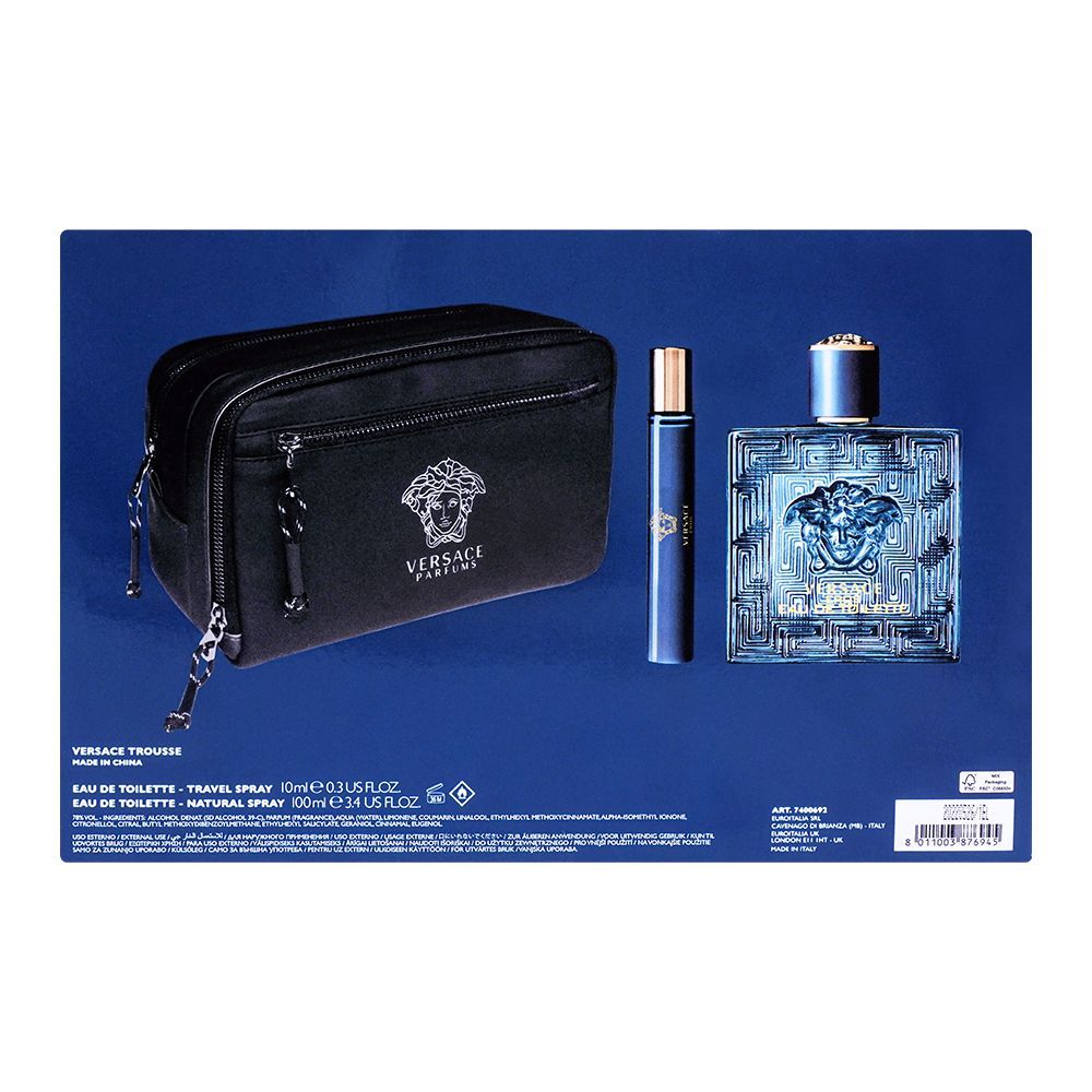 Versace Eros Perfume Set| Italy | Fragrances  For Men.