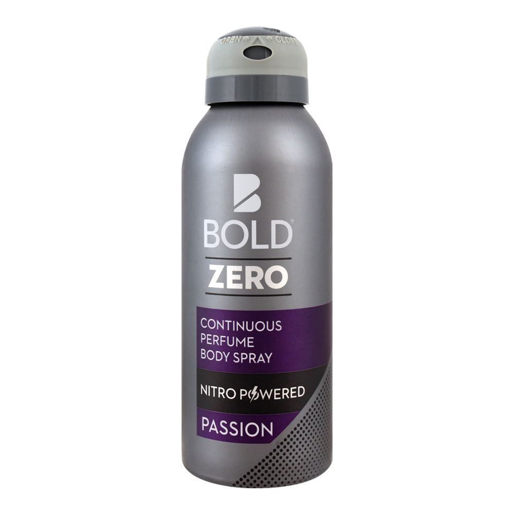 Bold Zero Passion Continuous Perfume Body Spray| Deodorant | For Men.
