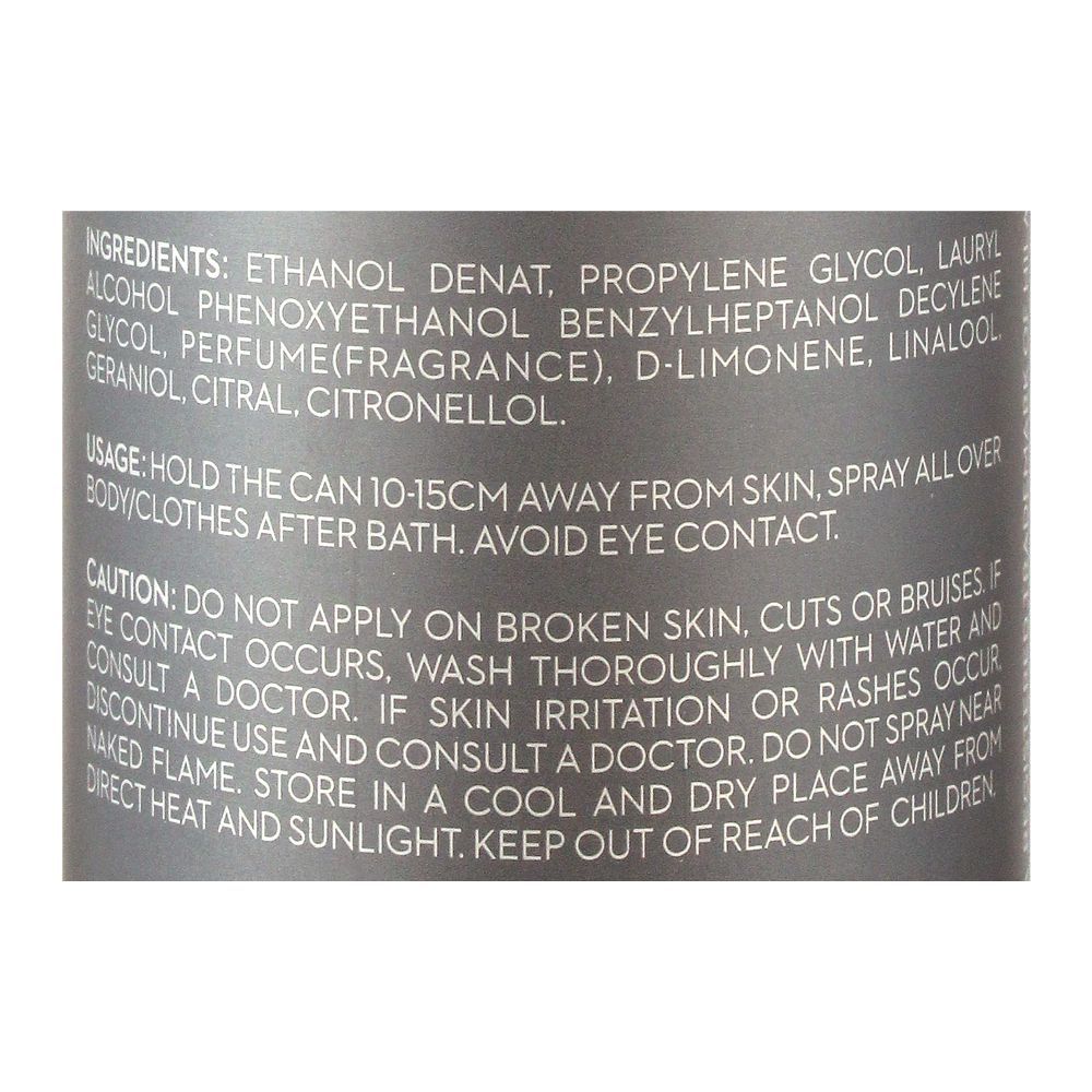Bold Zero Passion Continuous Perfume Body Spray| Deodorant | For Men.