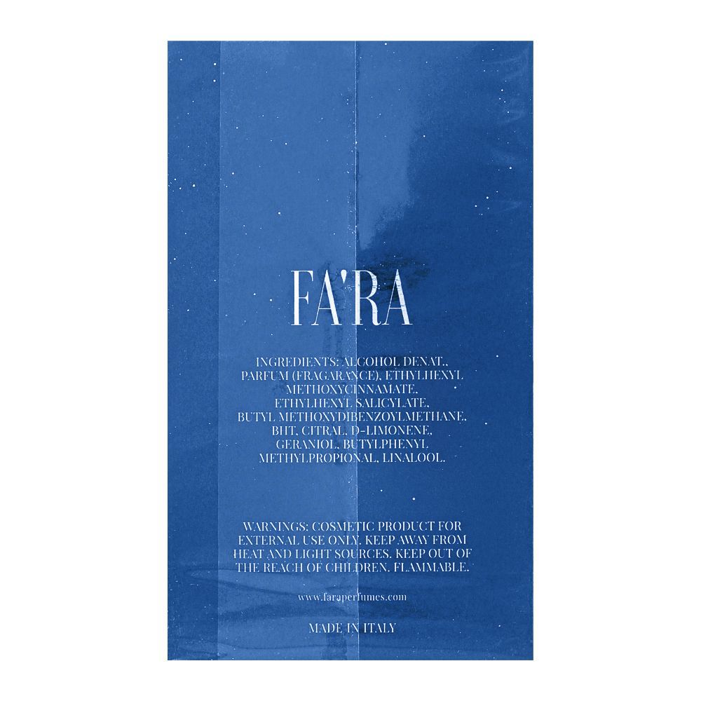 Fa'ra Rock Star Pour Homme Eau De Parfum | Italy |  Fragrance For Men