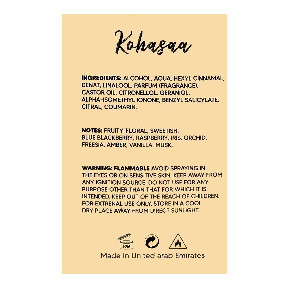 Kohasaa Gold Dust For Women Eau De Toilette, 100ml | United Arab Emirates | Fragrance For Women