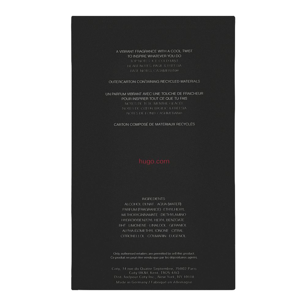 Hugo Boss Just Different, EDT, | Germany | For Men.