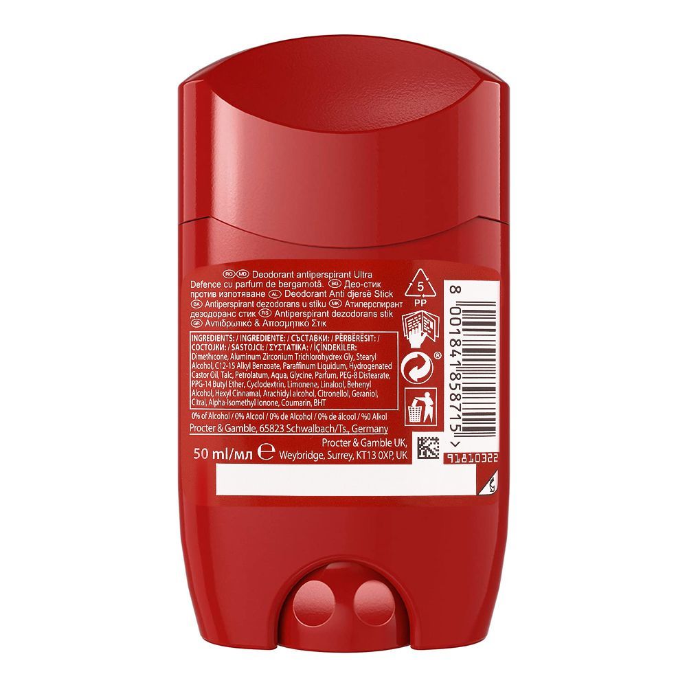 Old Spice Ultra Defence Bedrgamot Scent Antiperspirant Deodorant Stick |United Kingdom | For Men