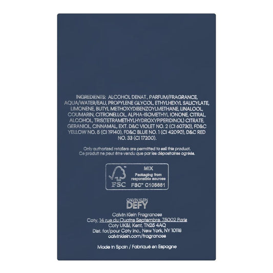 Calvin Klein Defy Eau De Parfum For Men | Germany | Fragrances  For Men.