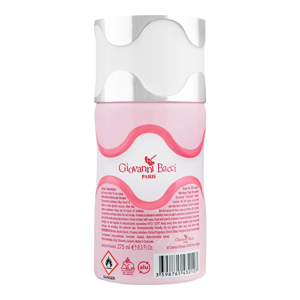 Giovanni Bacci Femme Pour Femme Perfume Deodorant Spray |  France | For Women