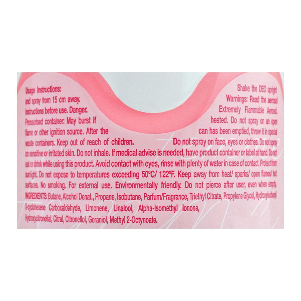 Giovanni Bacci Femme Pour Femme Perfume Deodorant Spray |  France | For Women