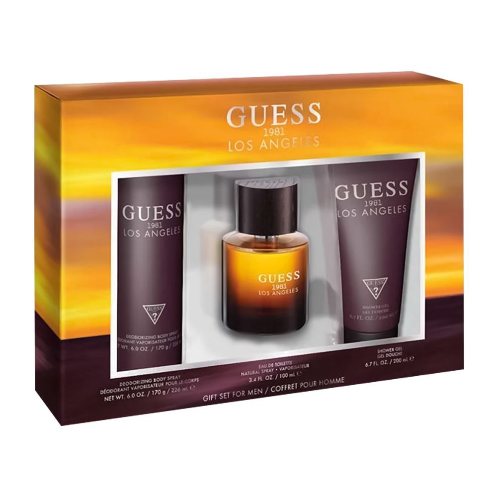 Guess 1981 Los Angeles Set For Men,  | Luxurious Gift Set |  Fragrance For men.