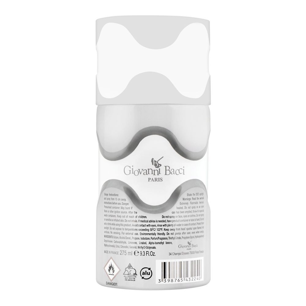 Giovanni Bacci Vicenza Pour Homme Perfume Deodorant Spray |  France | For Women