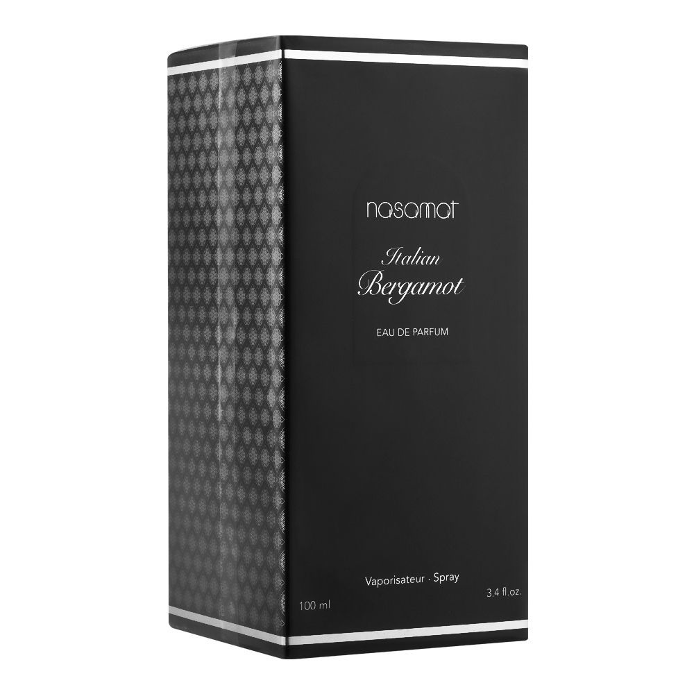 Nasamat Italian Bergamot Eau De Parfum, 100ml | France | Fragrance For Men & Women