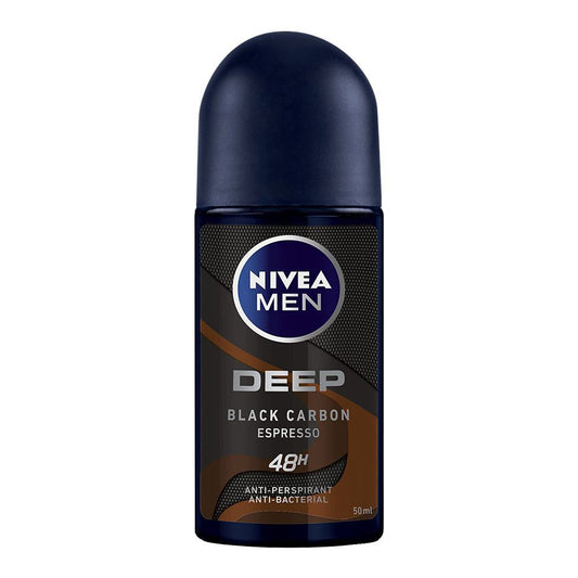 Nivea Men 48 Hours Deep Black Carbon Espresso Anti-Perspirant Roll On,| Nivea | For Women