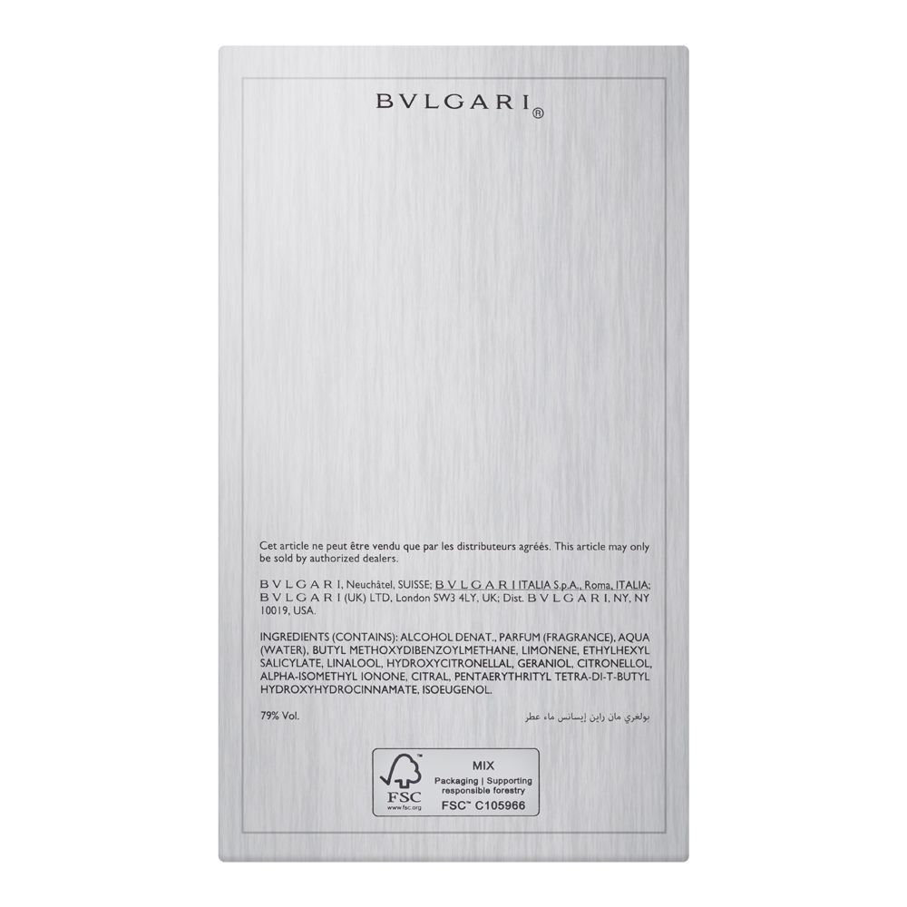 Bvlgari Man Rain Essence Eau De Parfum, 100ml | Italy | Fragrance For Men