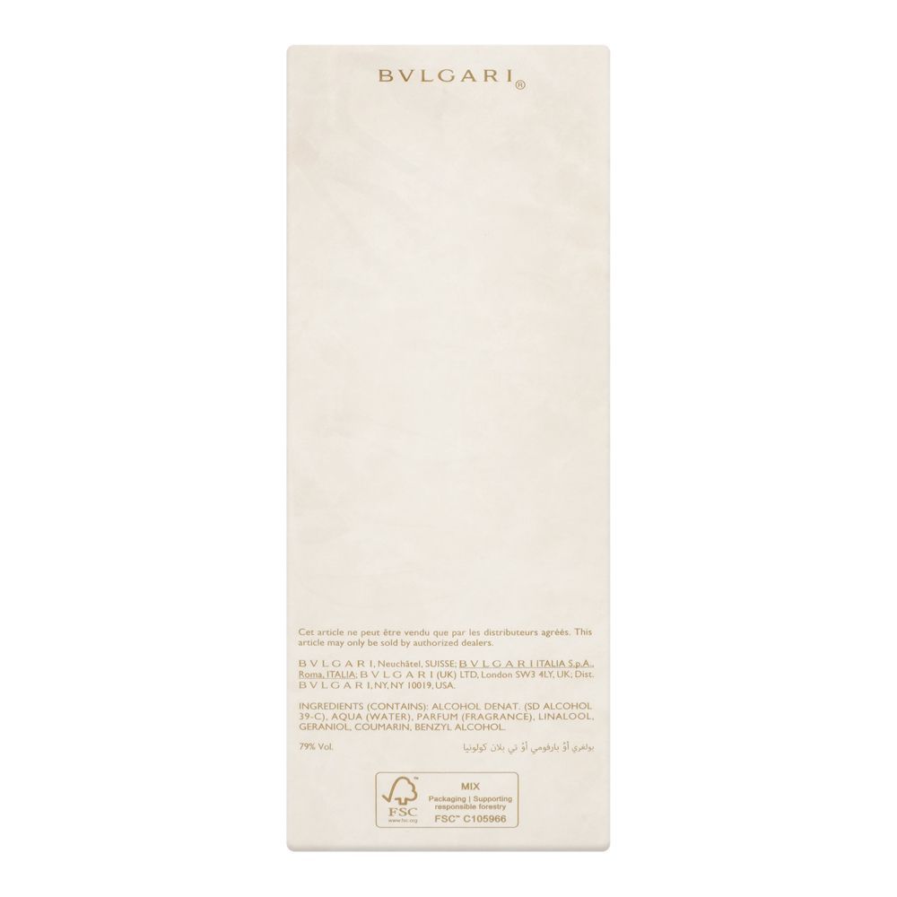 Bvlgari Eau Parfume Au The Blanc Eau De Cologne |  Italy | For Men & Women