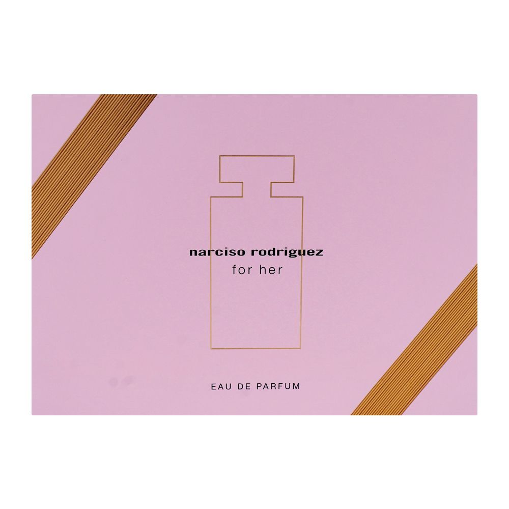 Narciso Rodriguez For Her Set Eau De Parfum 100ml + Eau De Parfum 10ml + Body Lotion, 50ml | France | Fragrance For Women