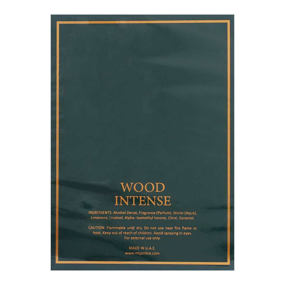 MTJ Tariq Jamil Wood Intense Eau De Parfum| United Arab Emirates| perfume  for Men