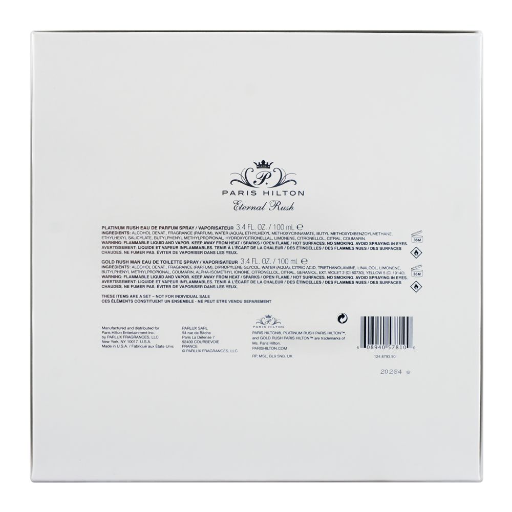 Paris Hilton Wedding Collection Set, Eau De Parfum 100ml + Eau De Toilette 100ml | United States | Fragrance For Men & Women
