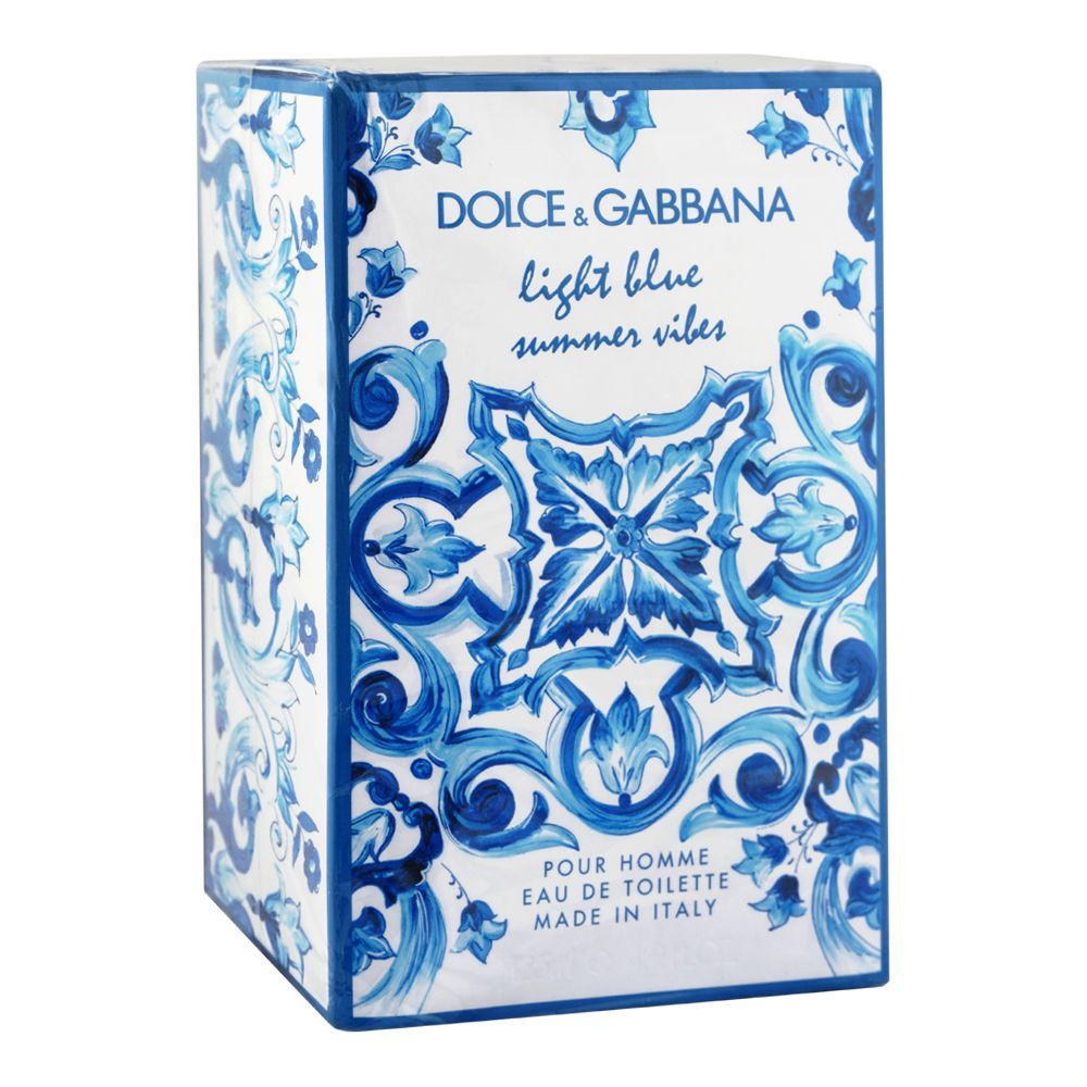 Dolce & Gabbana Light Blue Summer Vibes Pour Homme Eau De Toilette, 125ml | Italy | Fragrance For Men