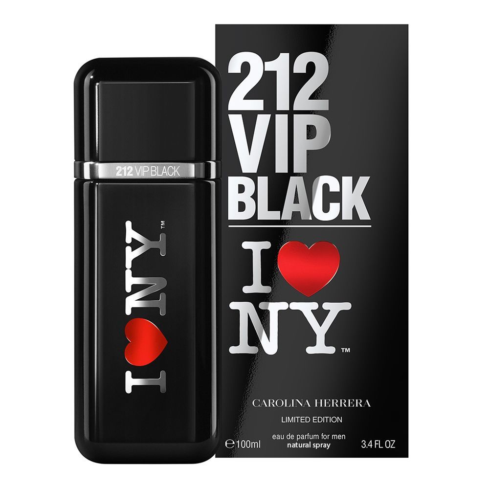 Carolina Herrera 212 VIP Black I Love NY Limited Edition Eau De Parfum, 100ml | Spain | Fragrance For Men