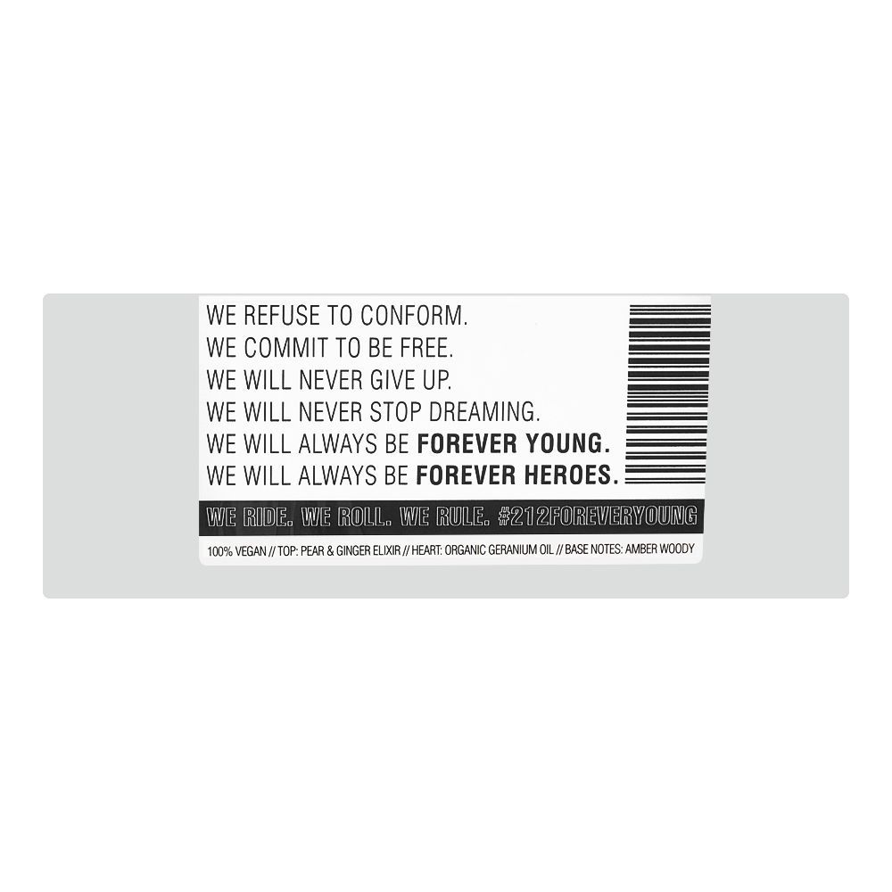 Carolina Herrera 212 Men Heroes Forever Young For Men Eau De Toilette, 90ml | Spain | Fragrance For Men