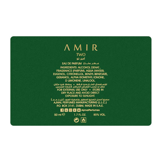 Ajmal Amir Two Eau De Parfum, 50ml | United Arab Emirates | For Men & Women