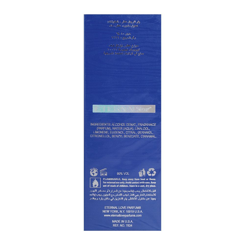 Eternal Love Blue Eau De Parfum, 100ml | United States | Fragrance For Men
