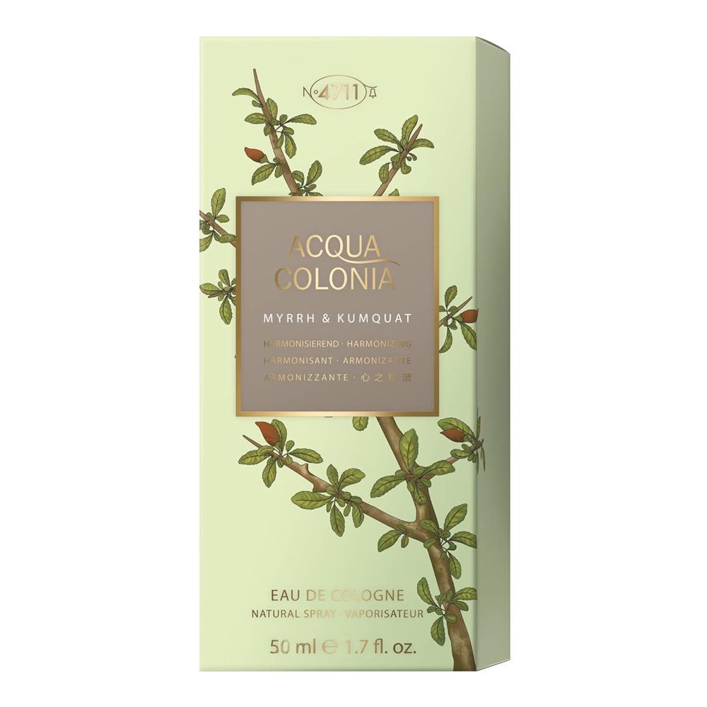 4711 Acqua Colonia Myrrh & Kumquat Eau De Cologne, 50ml | Germany | Fragrance For Men & Women.