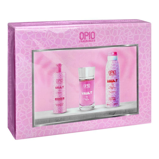 Opio Vault De Charm Set, Eau De Parfum 100ml + Shower Gel 150ml + Deodorant 200ml | For Women