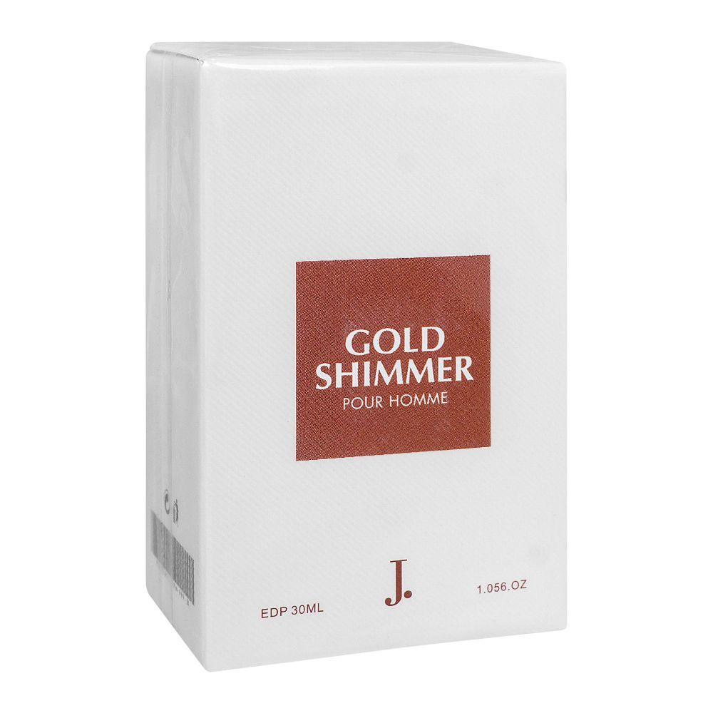 Junaid Jamshed J. Gold Shimmer Pour Homme Eau De Parfum, 30ml | Nationwide | Fragrance For Men