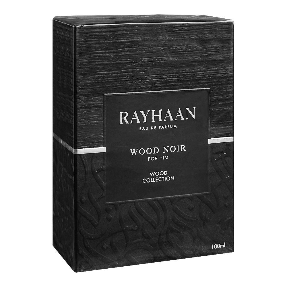 Rayhaan Woody Noir Eau De Parfum, For Men, 100ml | United Arab Emirates | Fragrance For Men