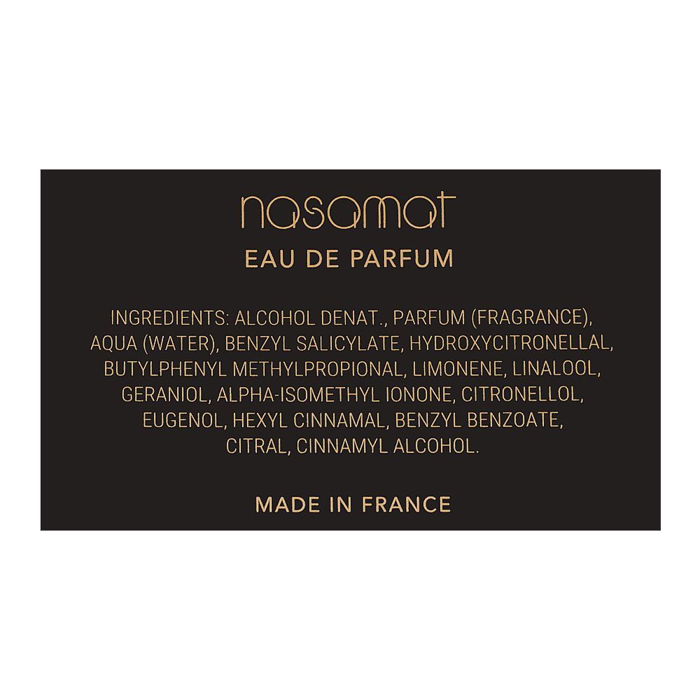 Nasamat Gold Brazilian Spices, Eau de Parfum, 100ml | France | Fragrance For Men & Women