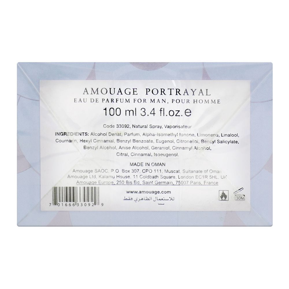 Amouage Portrayal, Eau De Parfum, 100ml | Oman | Fragrance For Men