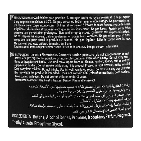 Lively Al Moukaram Body Spray, 250ml | France | Fragrance For Men