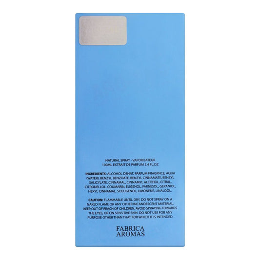 Fabrica Aromas Azul, For Men & Women, Extrait De Parfum, Vaporisateur, 100ml | Eau De Parfum | For Men & Women