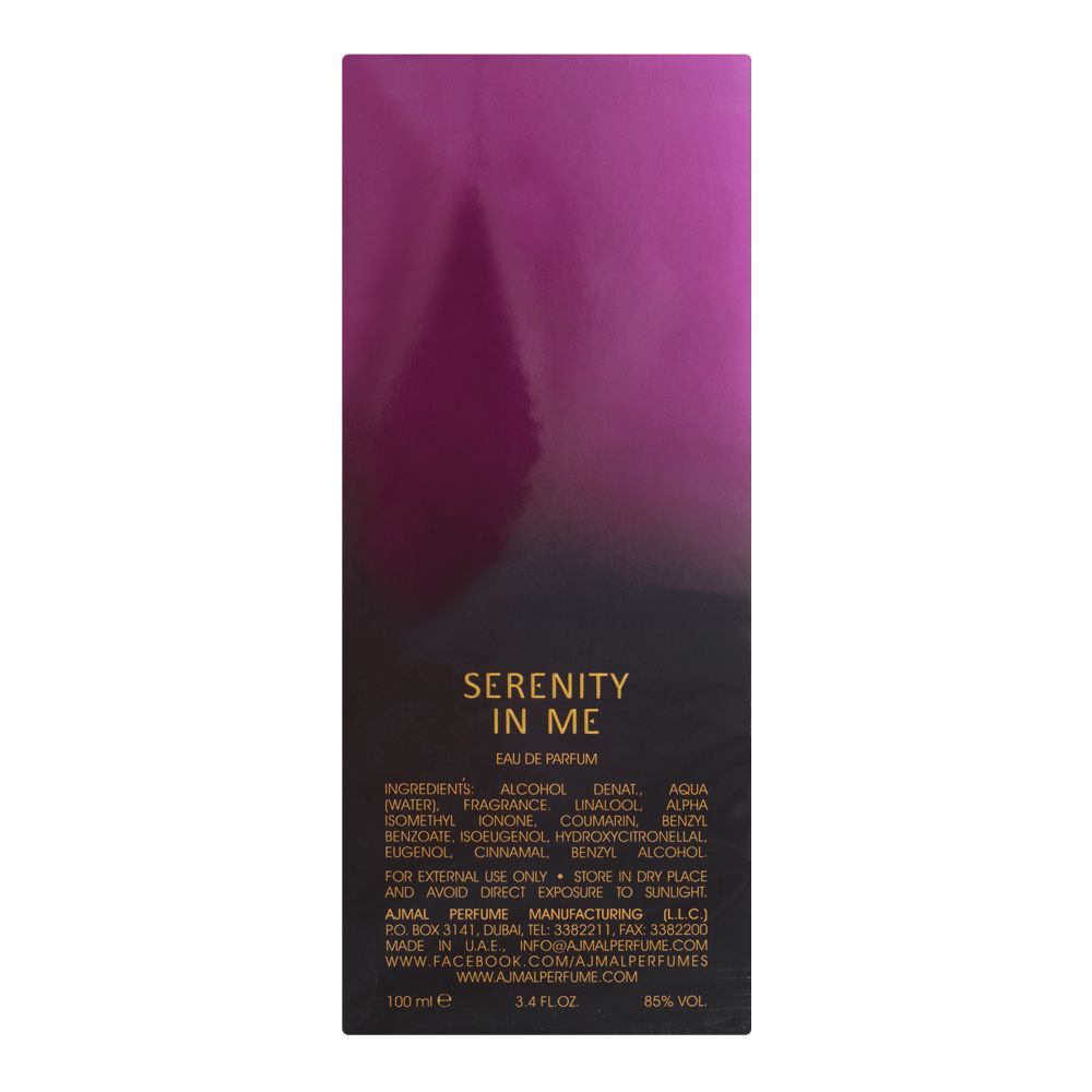 Ajmal Serenity In Me, For Women, Eau De Parfum, Floral Scent, 100ml | Eau De Parfum | For Women