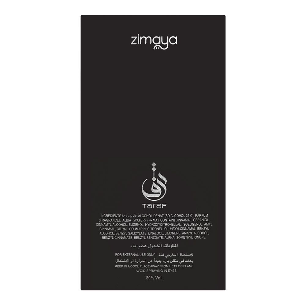 Zimaya Taraf, Eau de Parfum, 100ml | United States | Fragrance For Men