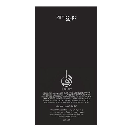 Zimaya Taraf, Eau de Parfum, 100ml | United States | Fragrance For Men