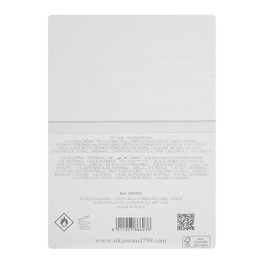 Atkinsons The Big Bad Cedar, Eau de Parfum, 100ml | Italy | Fragrance For Men & Women