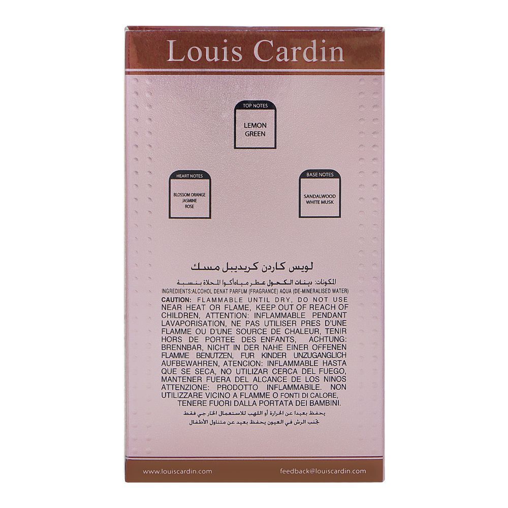 Louis Cardin Credible Musk, Eau De Parfum, 85ml | United Arab Emirates | Fragrance For Men