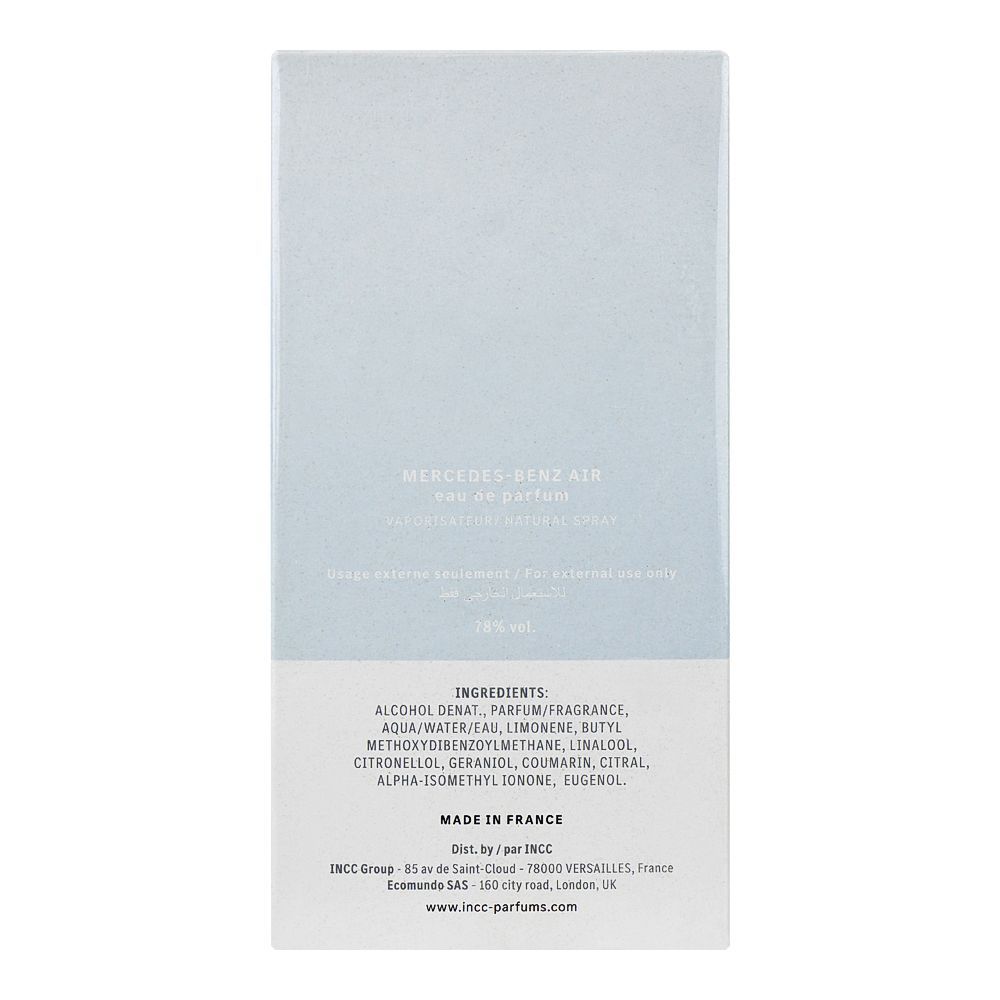 Mercedes-Benz Air, Eau de Parfum, 100ml | France | Fragrance For Men