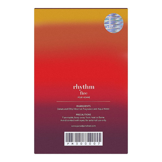 Junaid Jamshed Rhythm Fire Pour Homme, Eau de Parfum, 100ml | Nationwide | Fragrance For Men