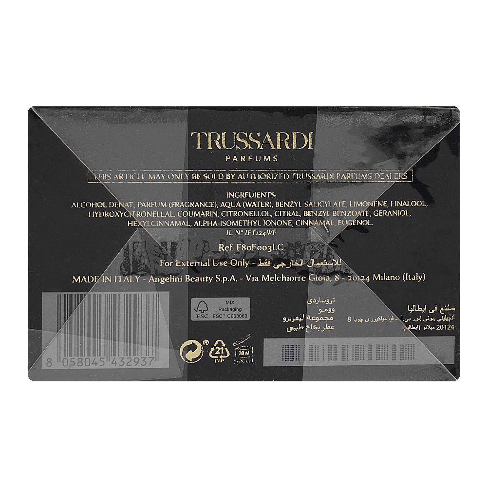 Trussardi Uomo Levrieo Collectio Limited Edition, Eau de Parfum, 100ml | Italy | Fragrance For Men