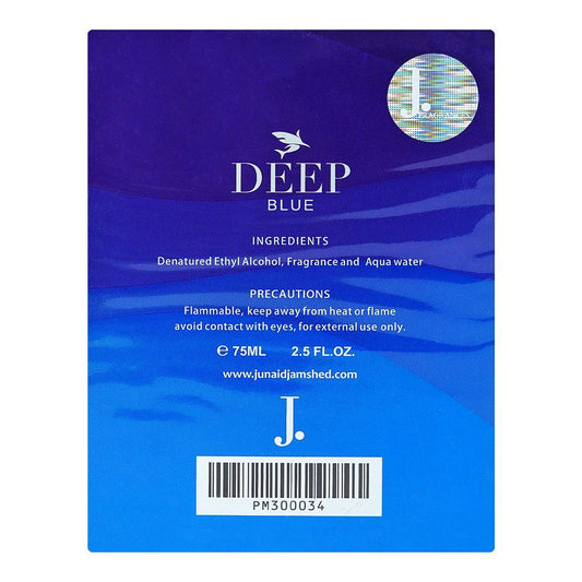 Junaid Jamshed J. Deep Blue, Eau de Parfum, 75ml | Nationwide | Fragrance For Men
